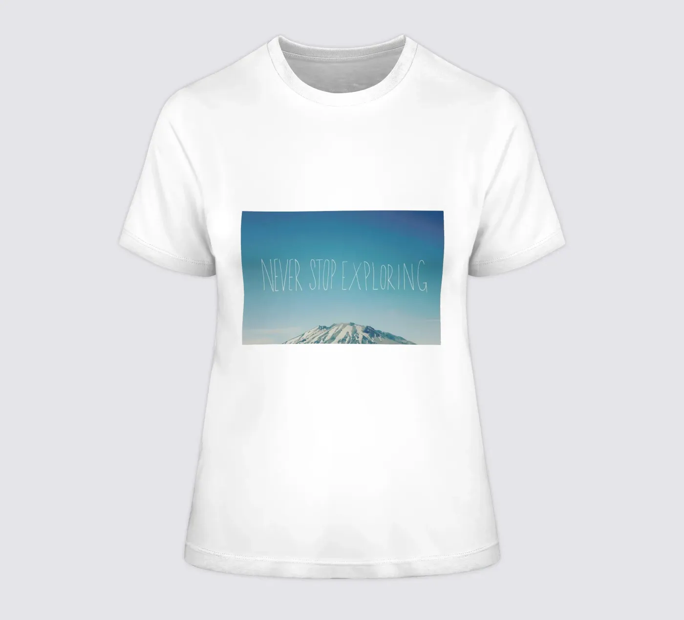 Never Stop Exploring t-shirt da donna da Leah Flores