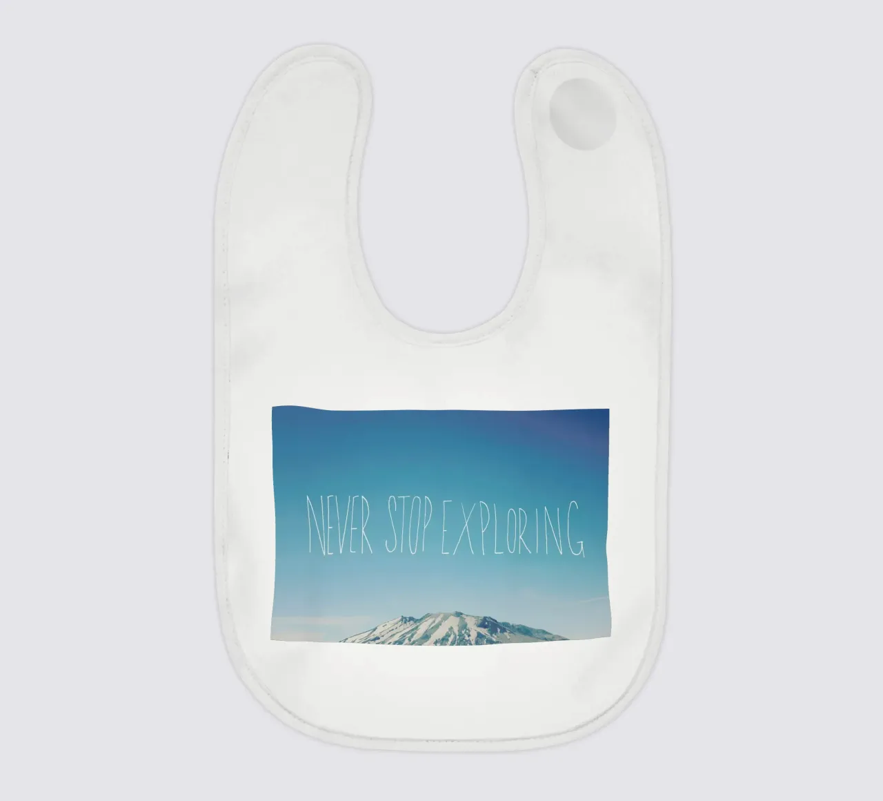 Never Stop Exploring bavaglino da Leah Flores