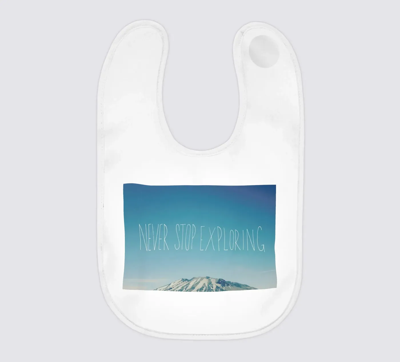Never Stop Exploring bavaglino da Leah Flores