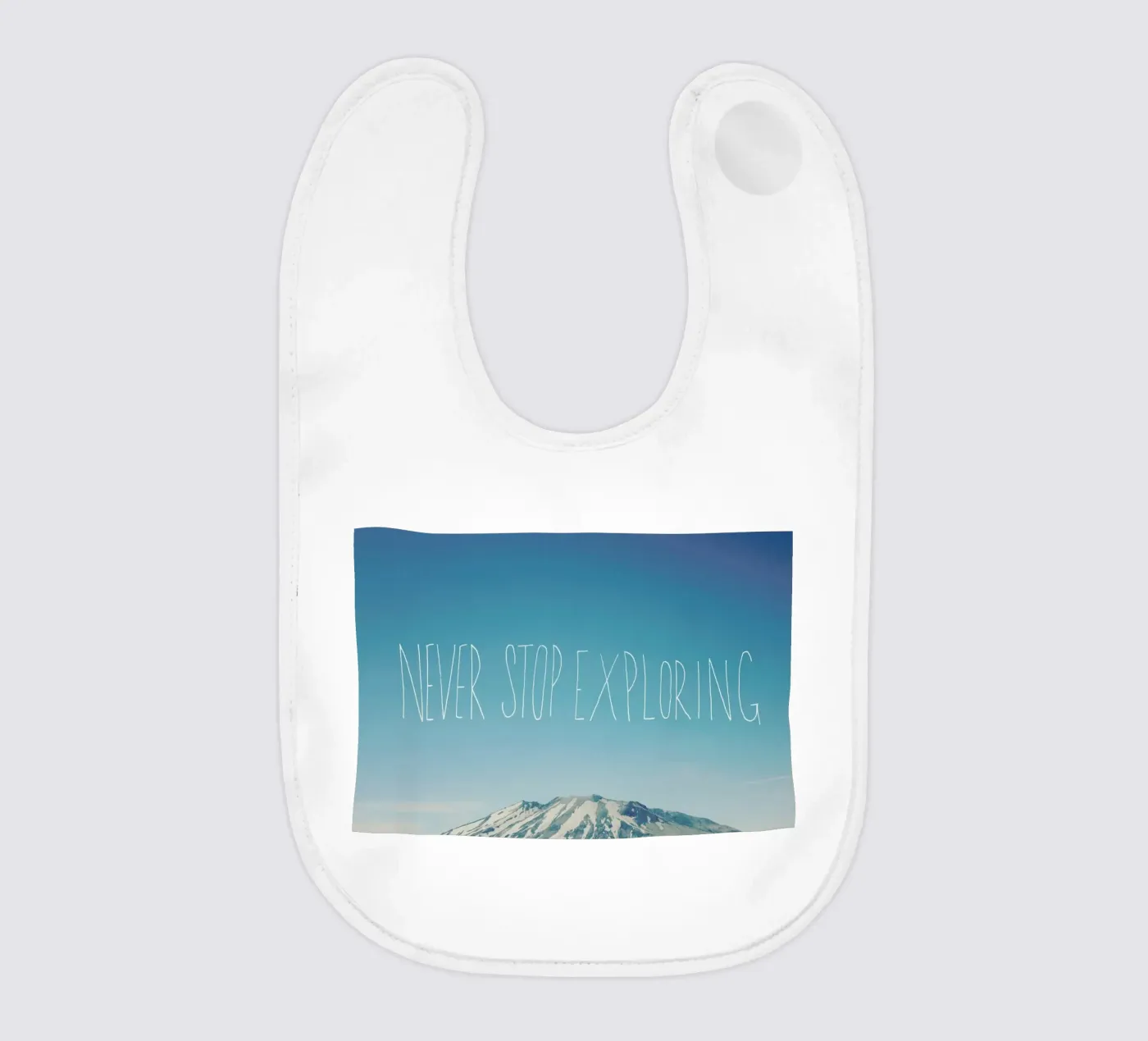 Never Stop Exploring Babylätzchen von Leah Flores