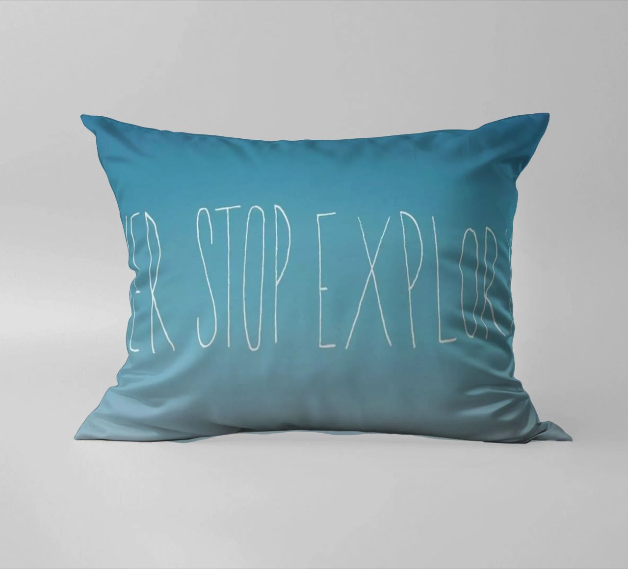Never Stop Exploring cuscino da Leah Flores