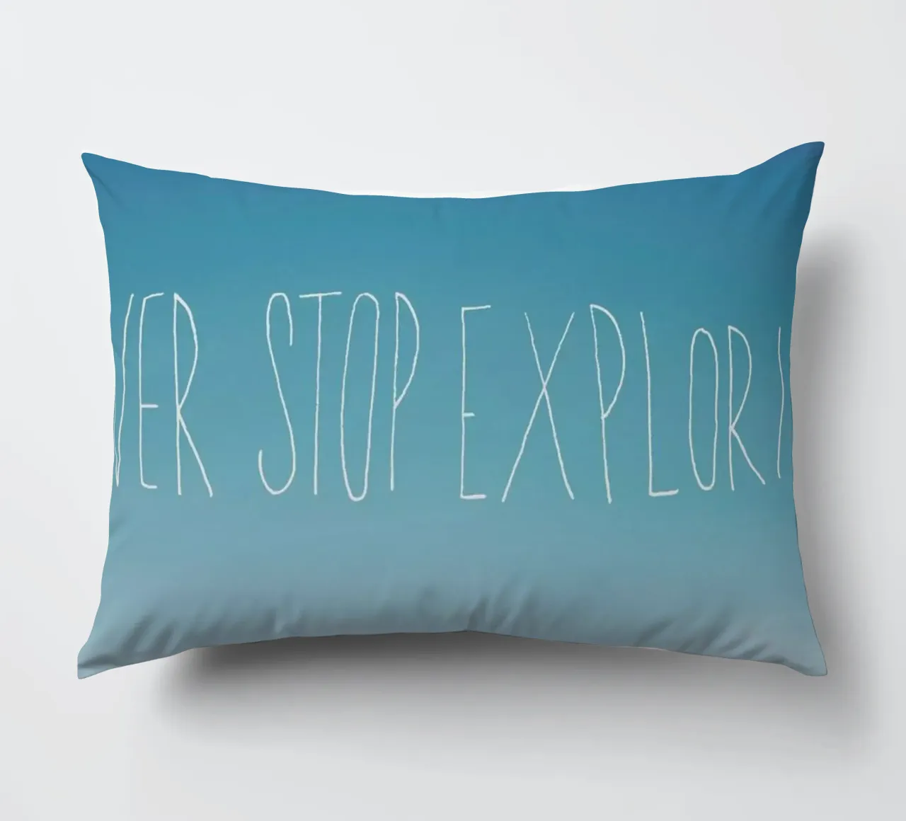 Never Stop Exploring Kissen von Leah Flores