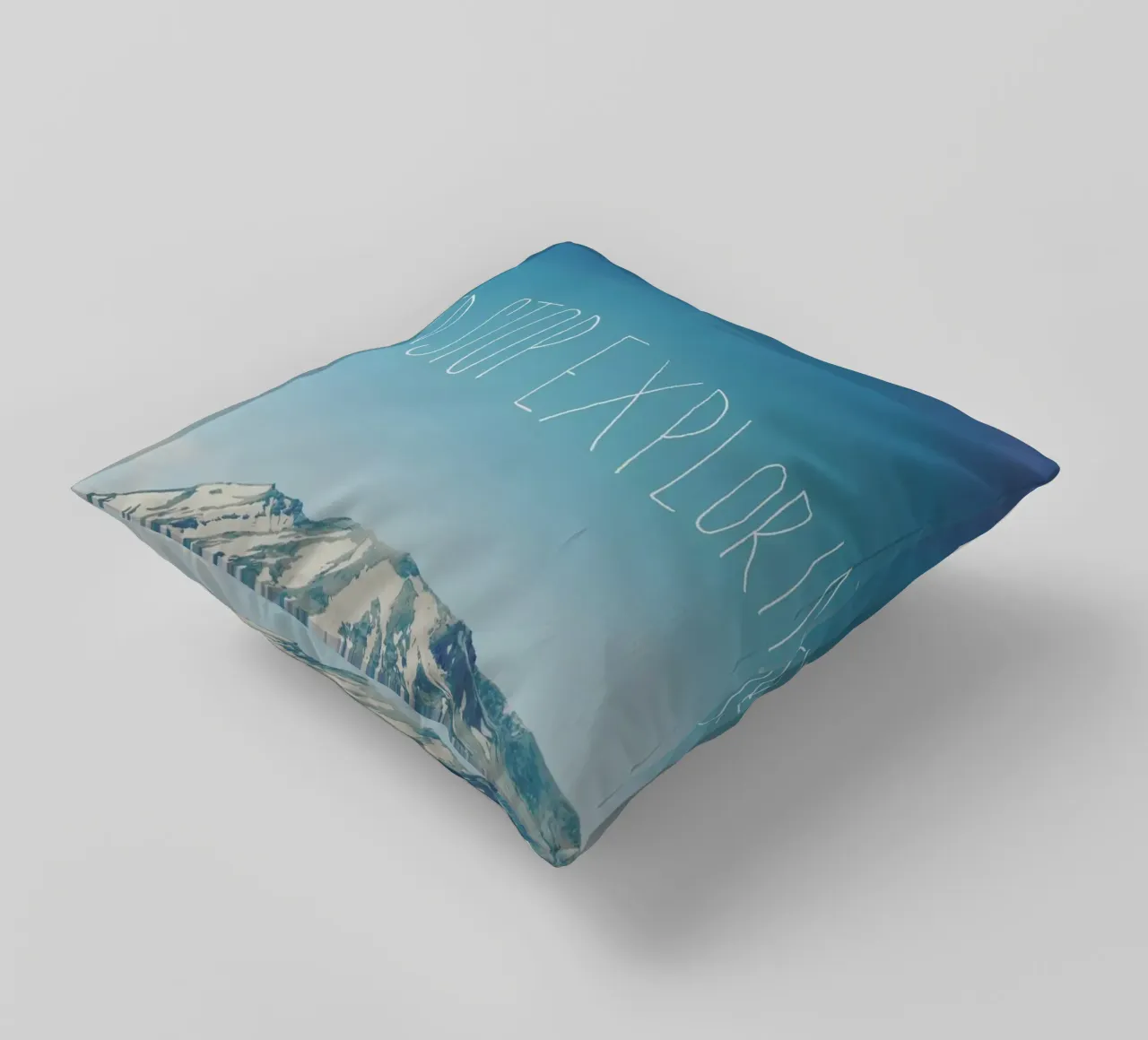 Never Stop Exploring cuscino da Leah Flores