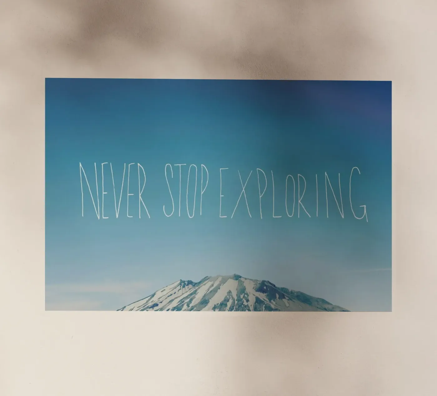 Never Stop Exploring Backlit Folie von Leah Flores