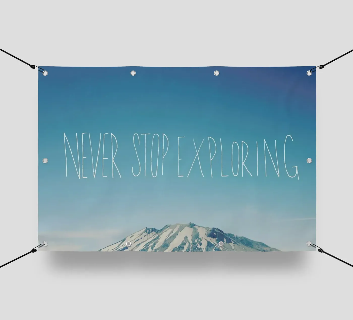 Never Stop Exploring telo in pvc da Leah Flores