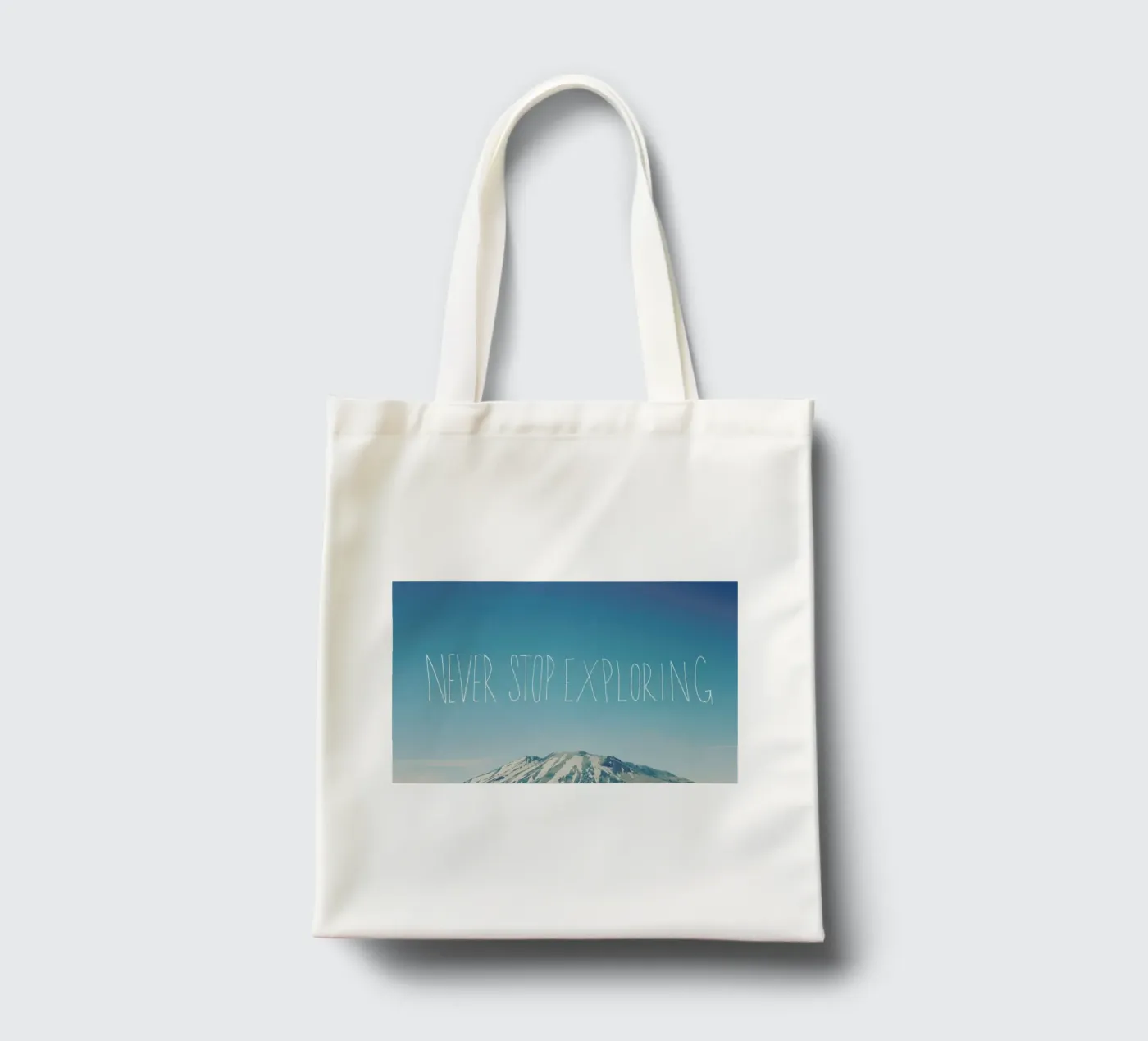 Never Stop Exploring borsa in juta da Leah Flores