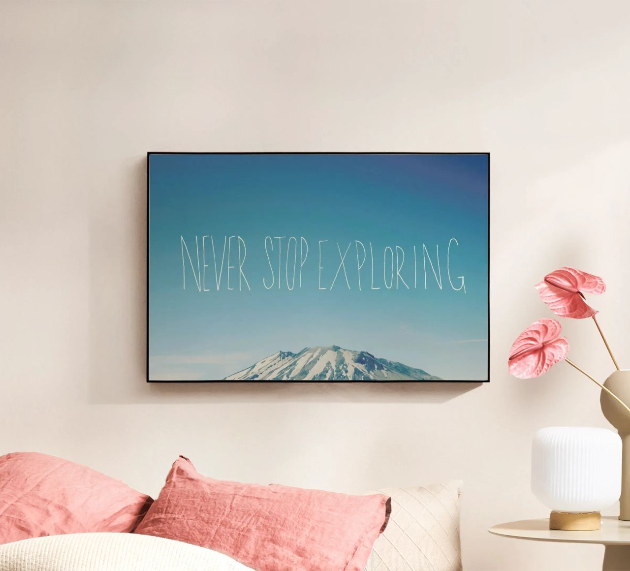 Never Stop Exploring plexiglass da Leah Flores