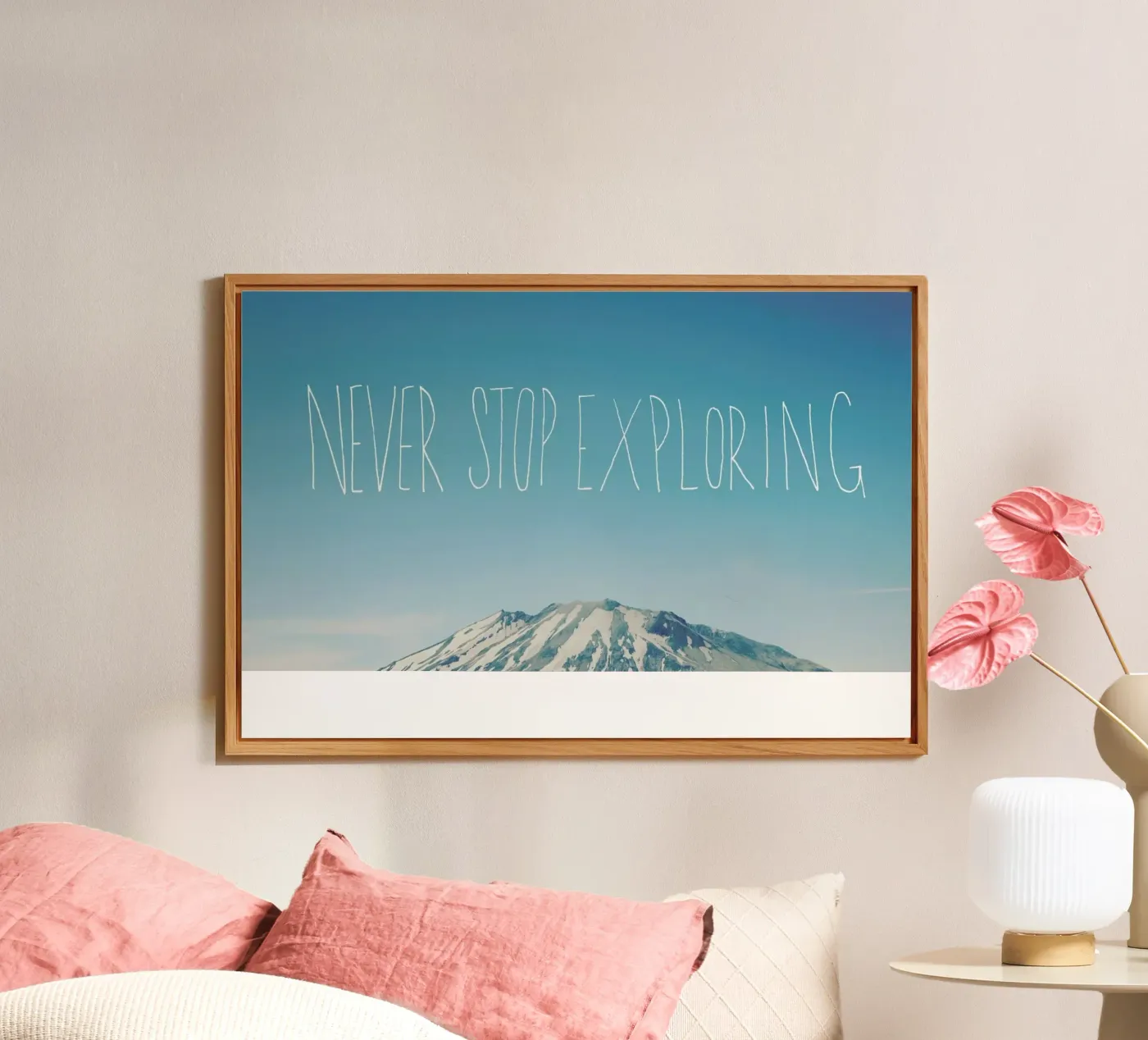 Never Stop Exploring forex-plaat van Leah Flores
