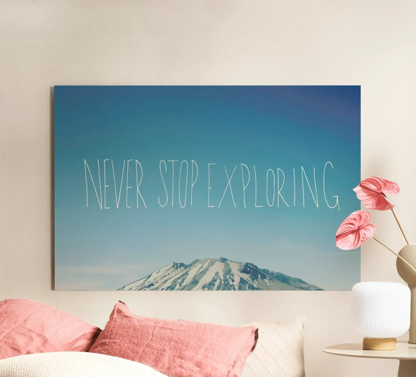Never Stop Exploring forex-plaat van Leah Flores