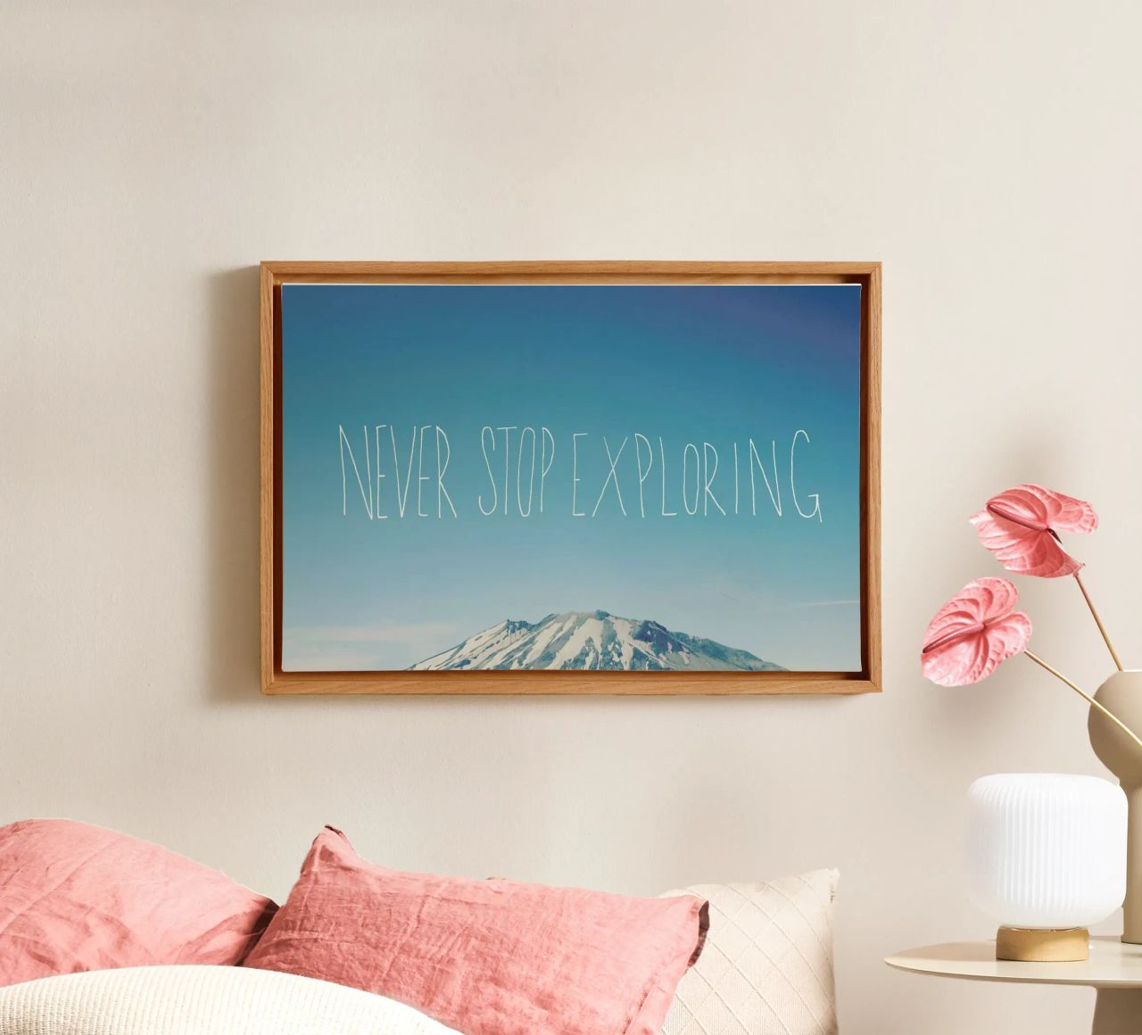 Never Stop Exploring tela da Leah Flores