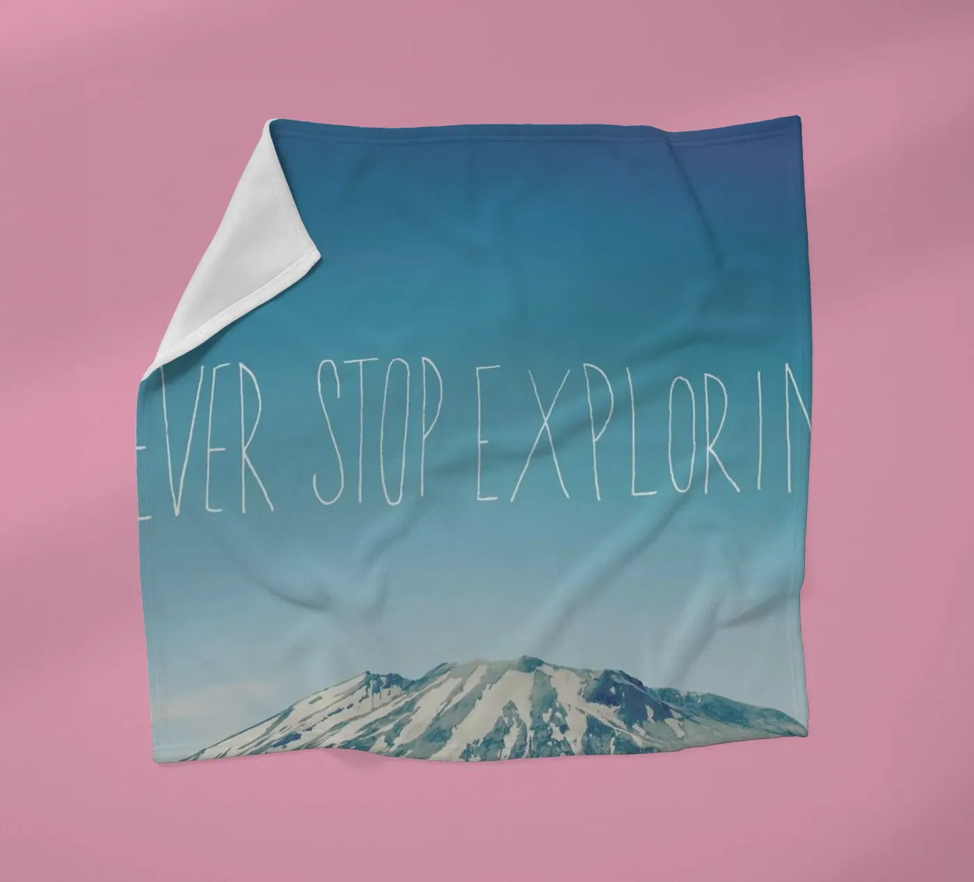 Never Stop Exploring fleecedeken van Leah Flores