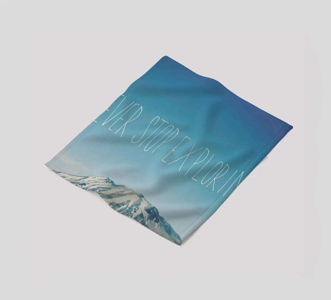 Never Stop Exploring fleecedeken van Leah Flores