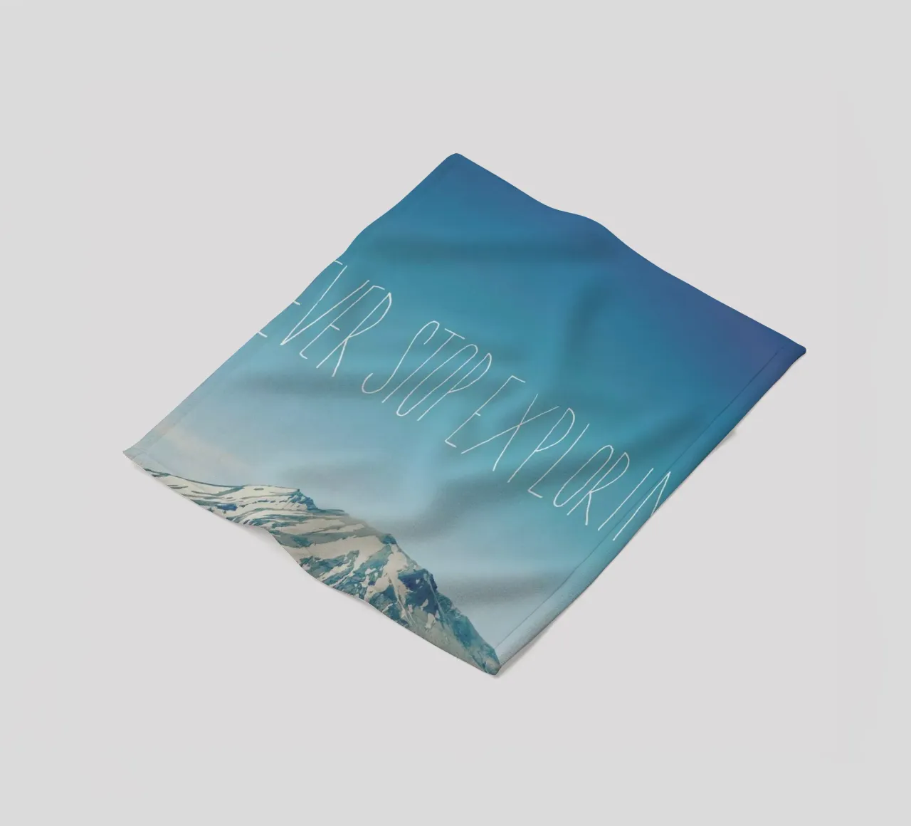 Never Stop Exploring coperta in pile da Leah Flores