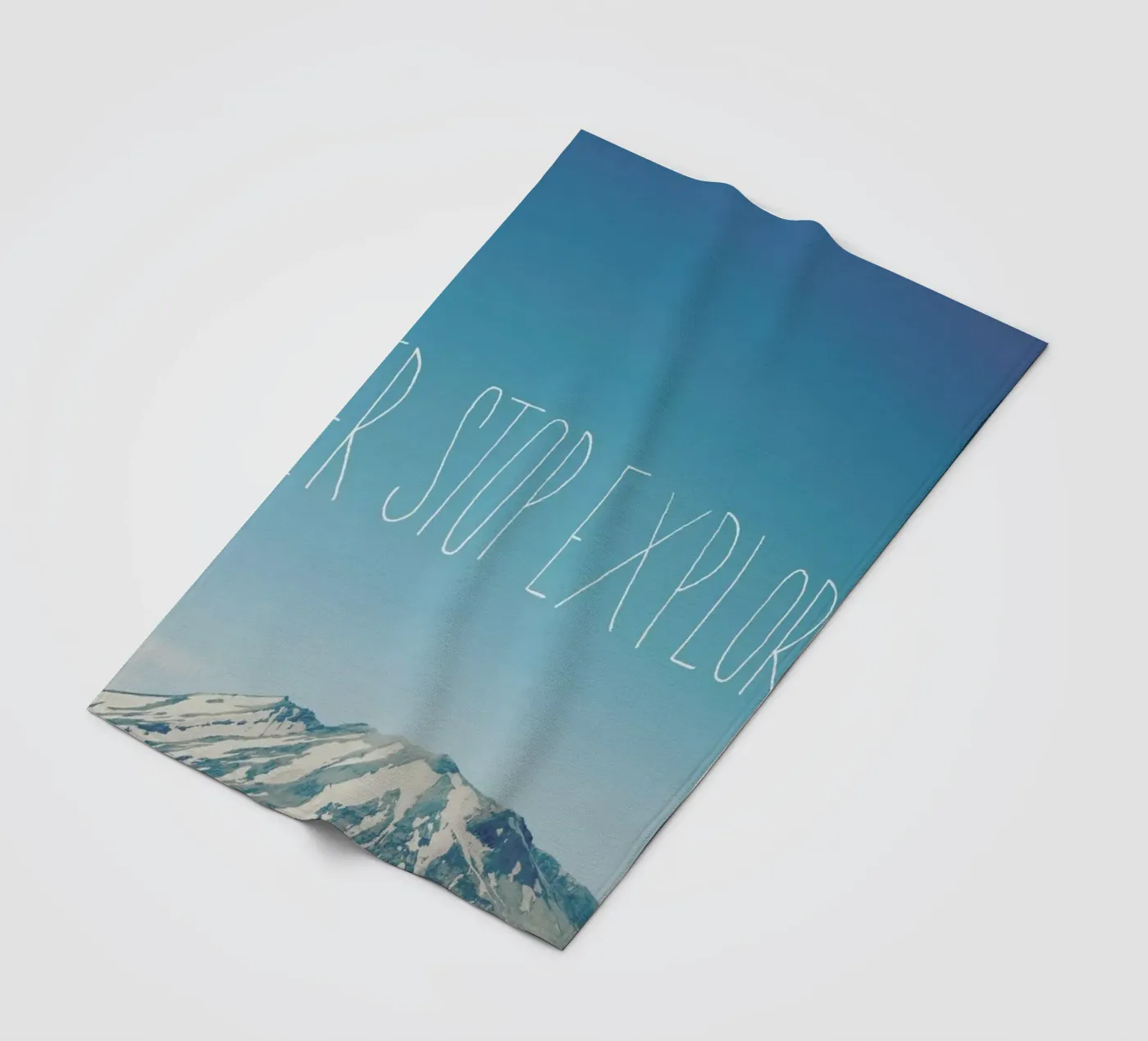 Never Stop Exploring fleecedeken van Leah Flores