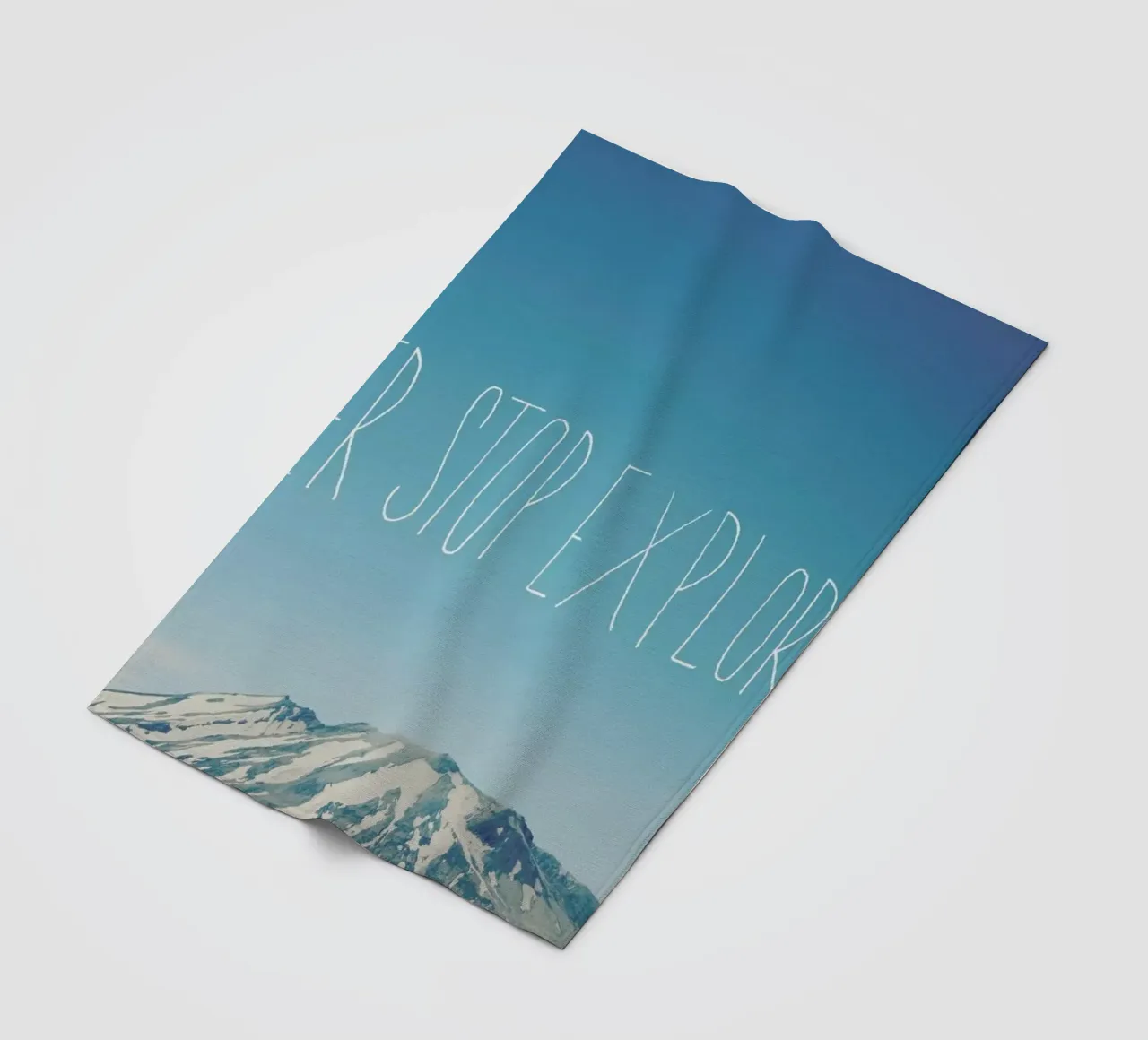 Never Stop Exploring coperta in pile da Leah Flores