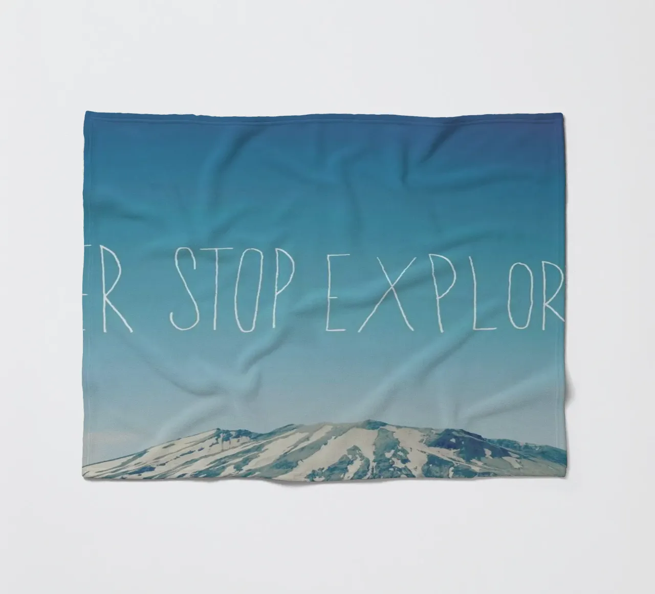 Never Stop Exploring coperta in pile da Leah Flores