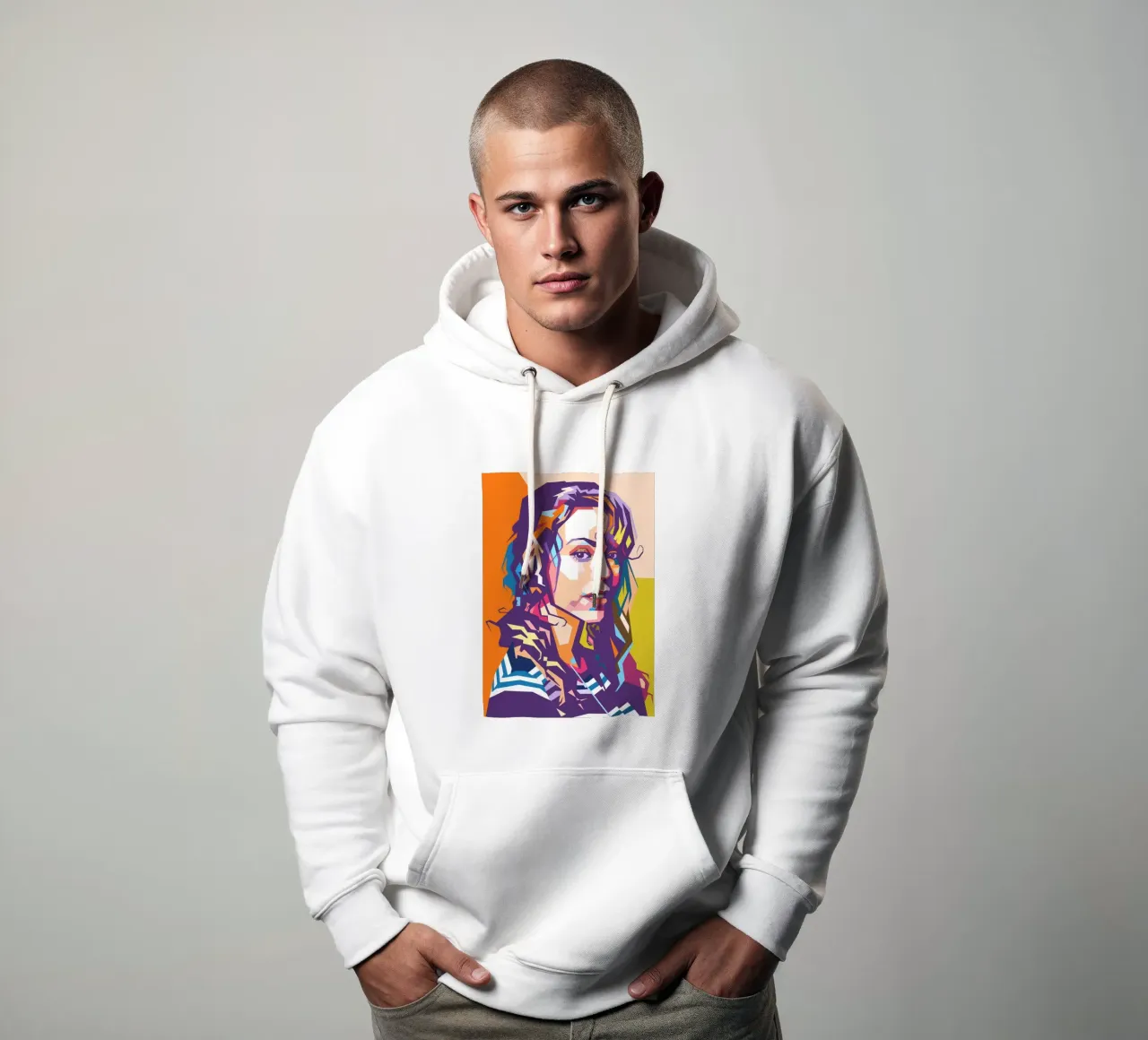 Mariah Carey chanteuse pop art portrait sweat à capuche de Hantamrata
