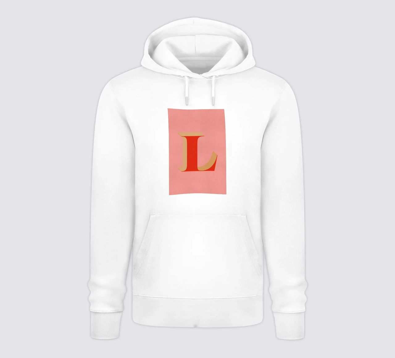 Red L felpa con cappuccio da daylight design studio