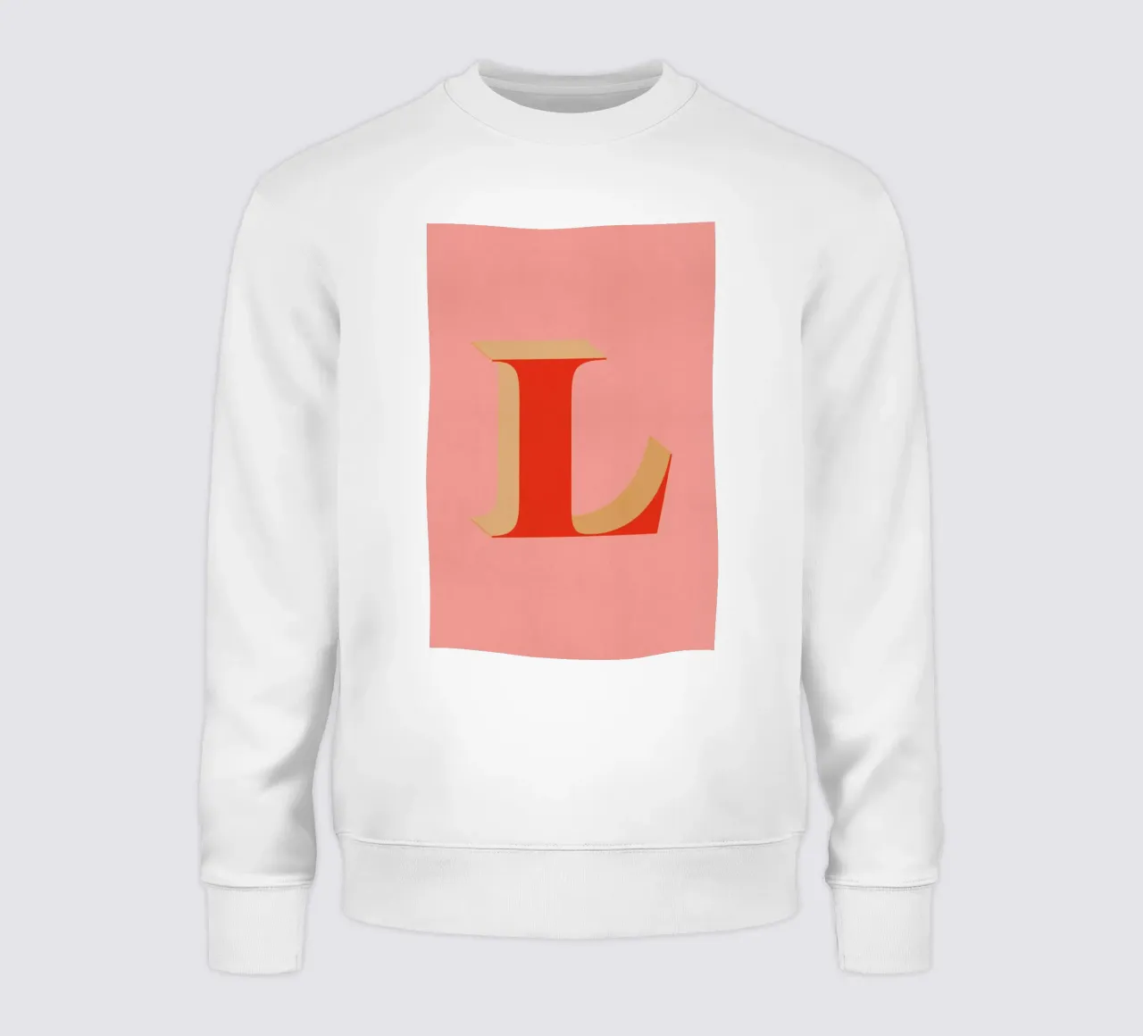 Red L sweatshirt van daylight design studio