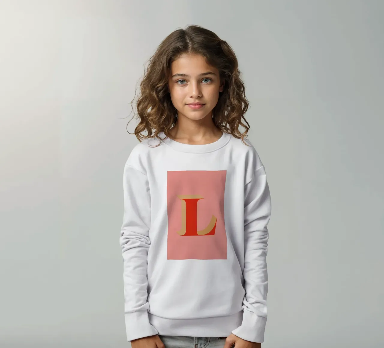 Red L felpa bambino da daylight design studio