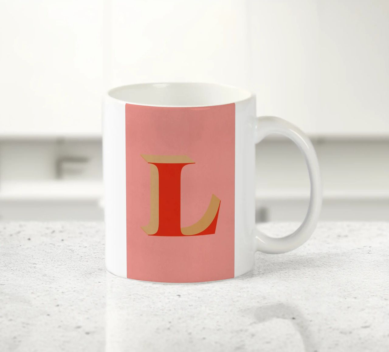 Red L tazza in ceramica da daylight design studio