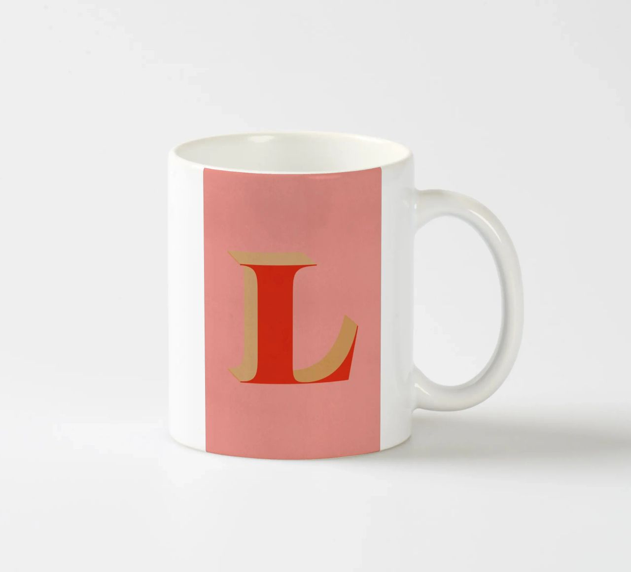 Red L tazza in ceramica da daylight design studio