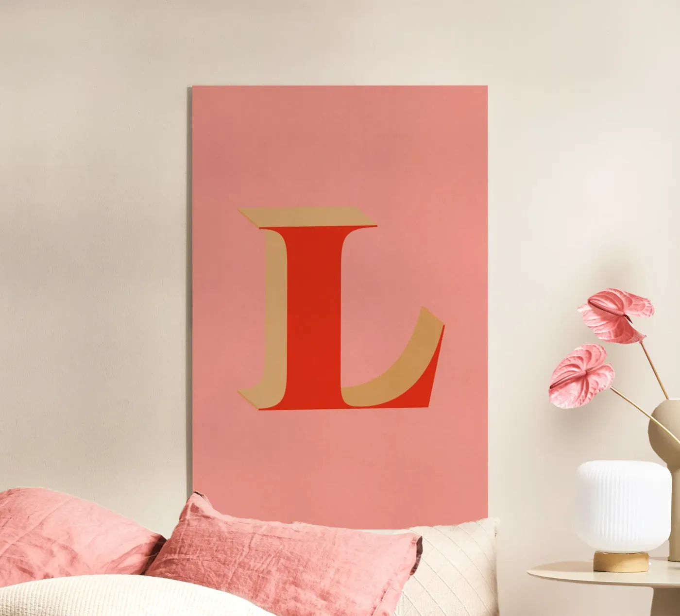 Red L Acryl-Glas von daylight design studio