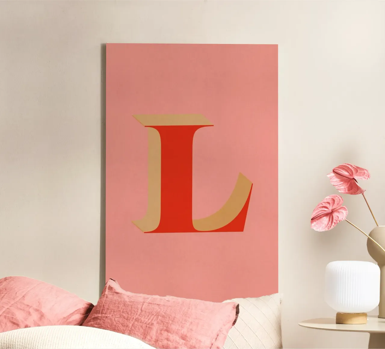 Red L tela con Cornice a cassetta da daylight design studio