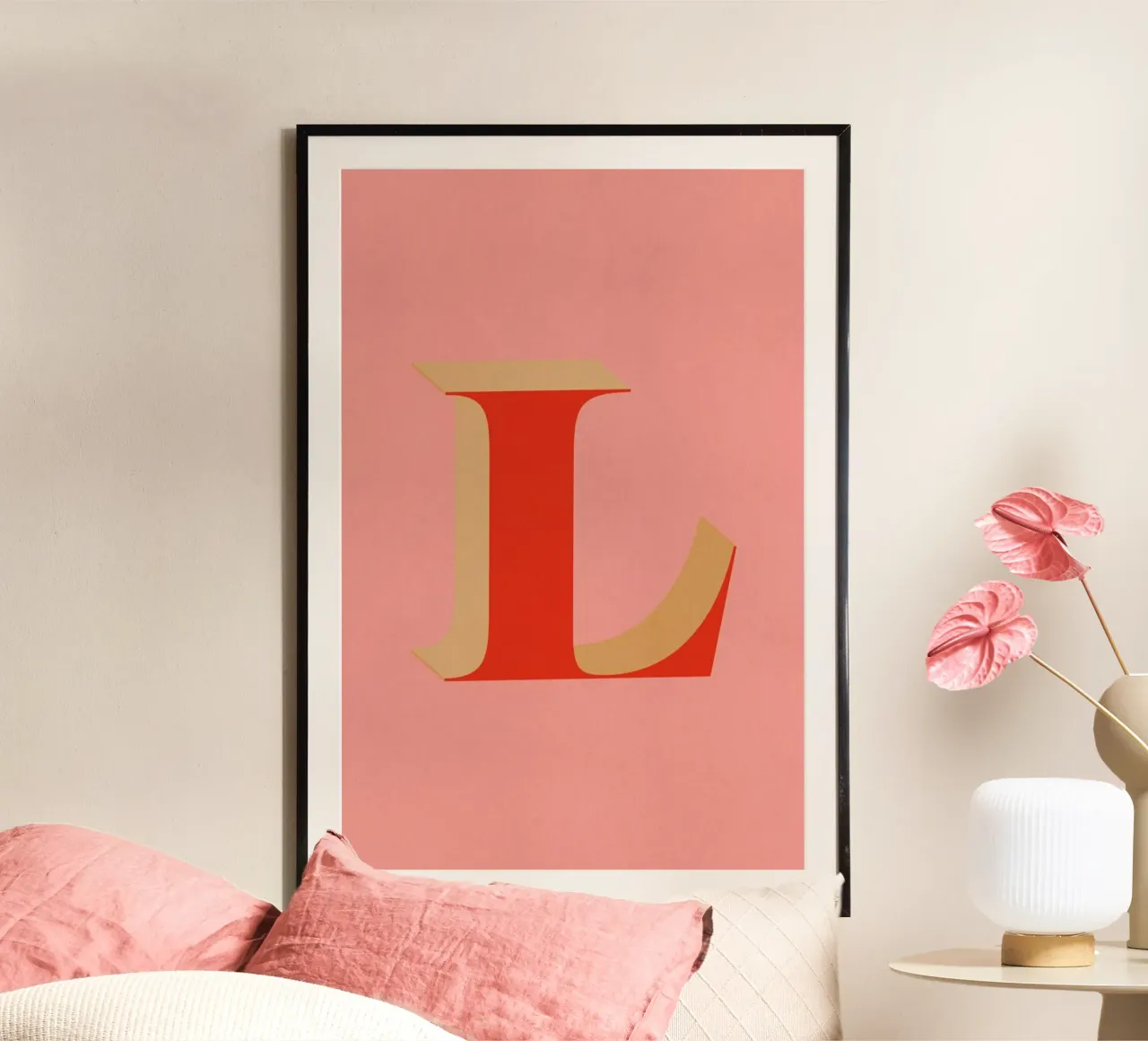 Red L poster da daylight design studio