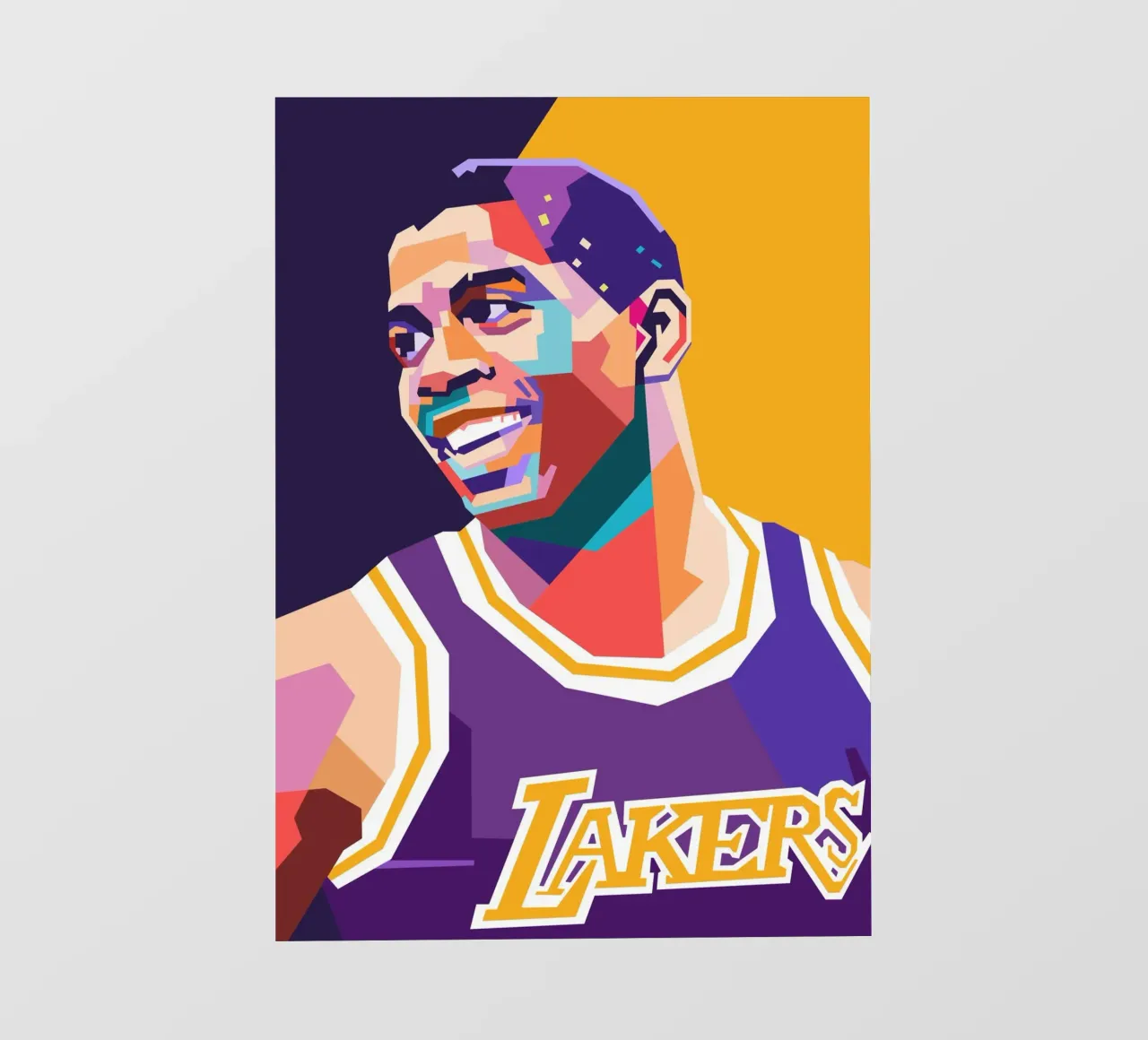 Magic Johnson, giocatore di basket telo in pvc da Hantamrata