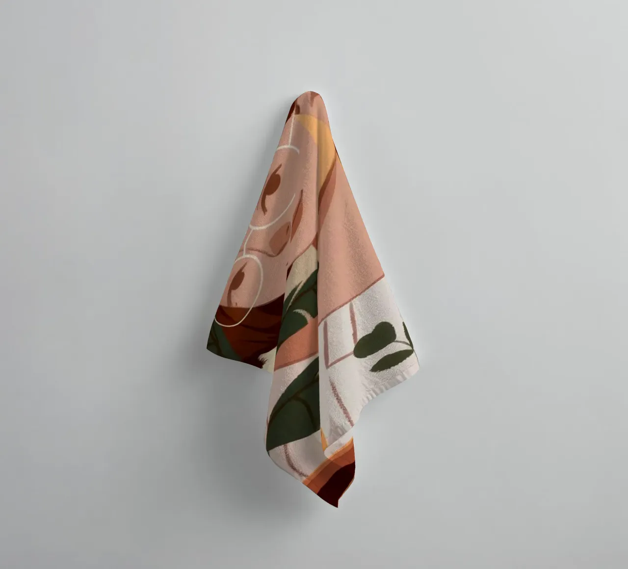 Botanical Serenity Harmony towel by Nebula Verse