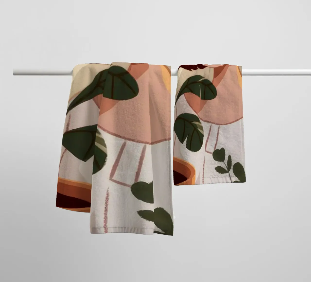 Botanical Serenity Harmony towel by Nebula Verse