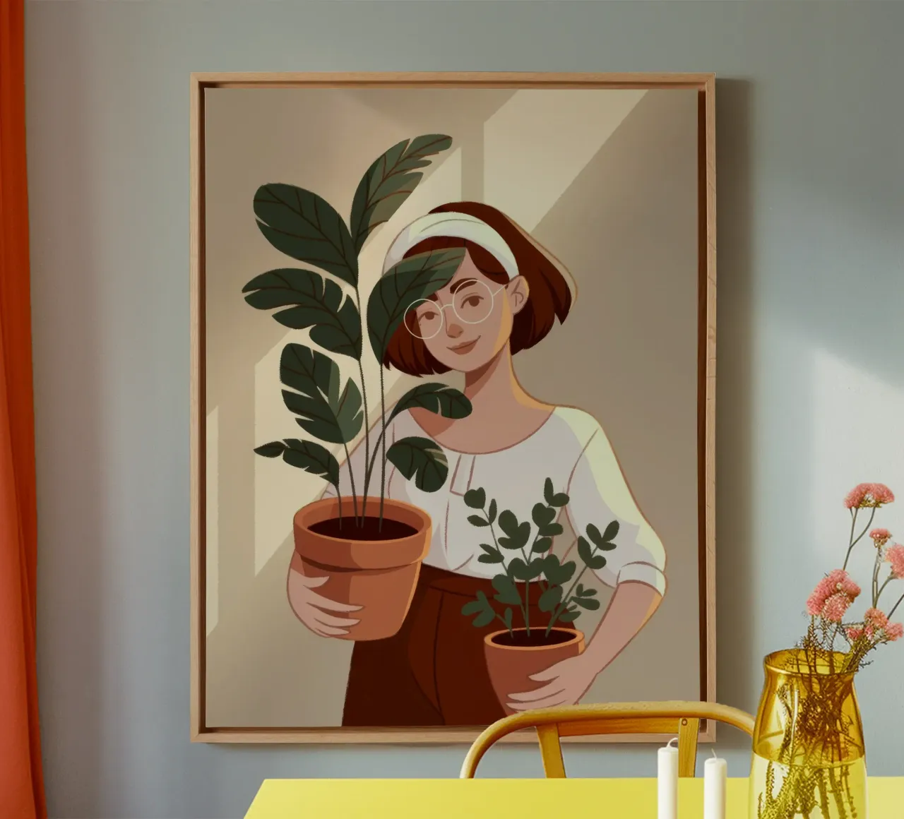 Botanical Serenity Harmony canvas by Nebula Verse