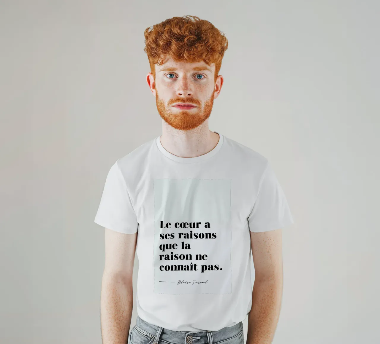 Le cœur a ses raisons t-shirt da typed