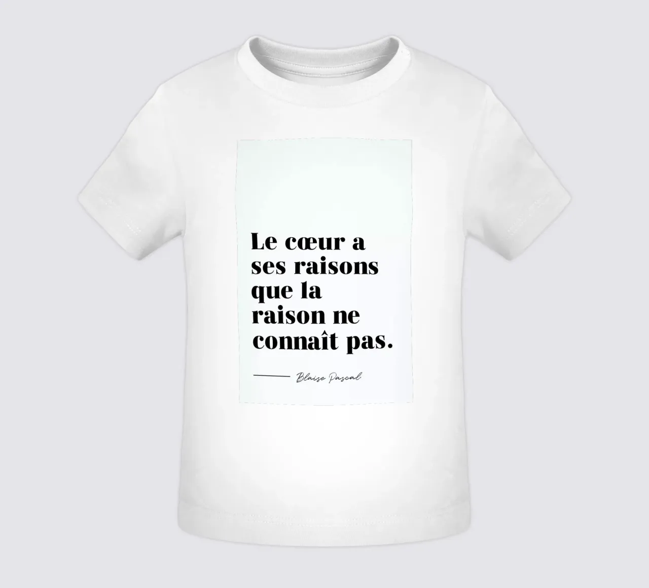 Le cœur a ses raisons maglietta neonato da typed