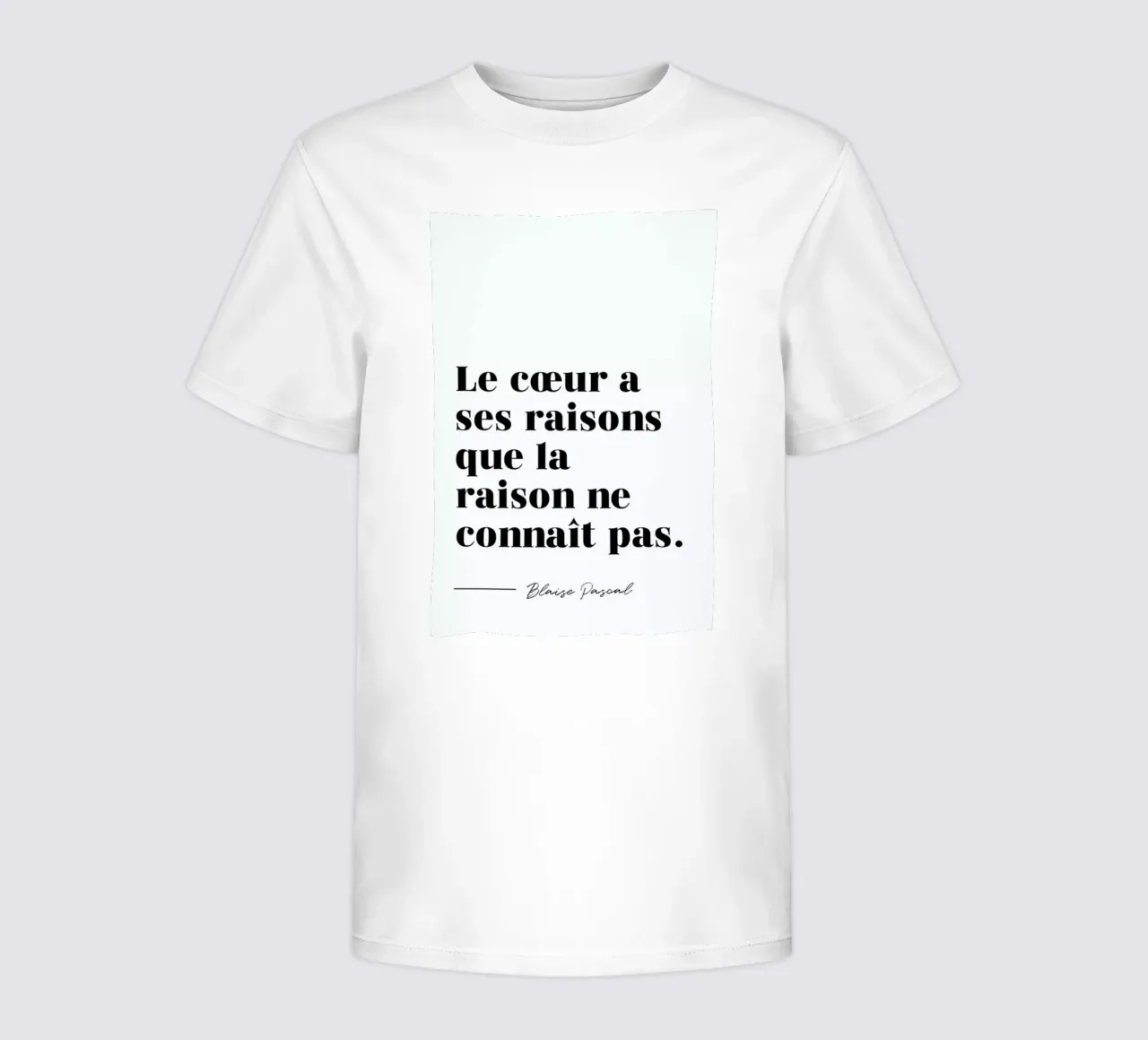 Le cœur a ses raisons kids t-shirt by typed