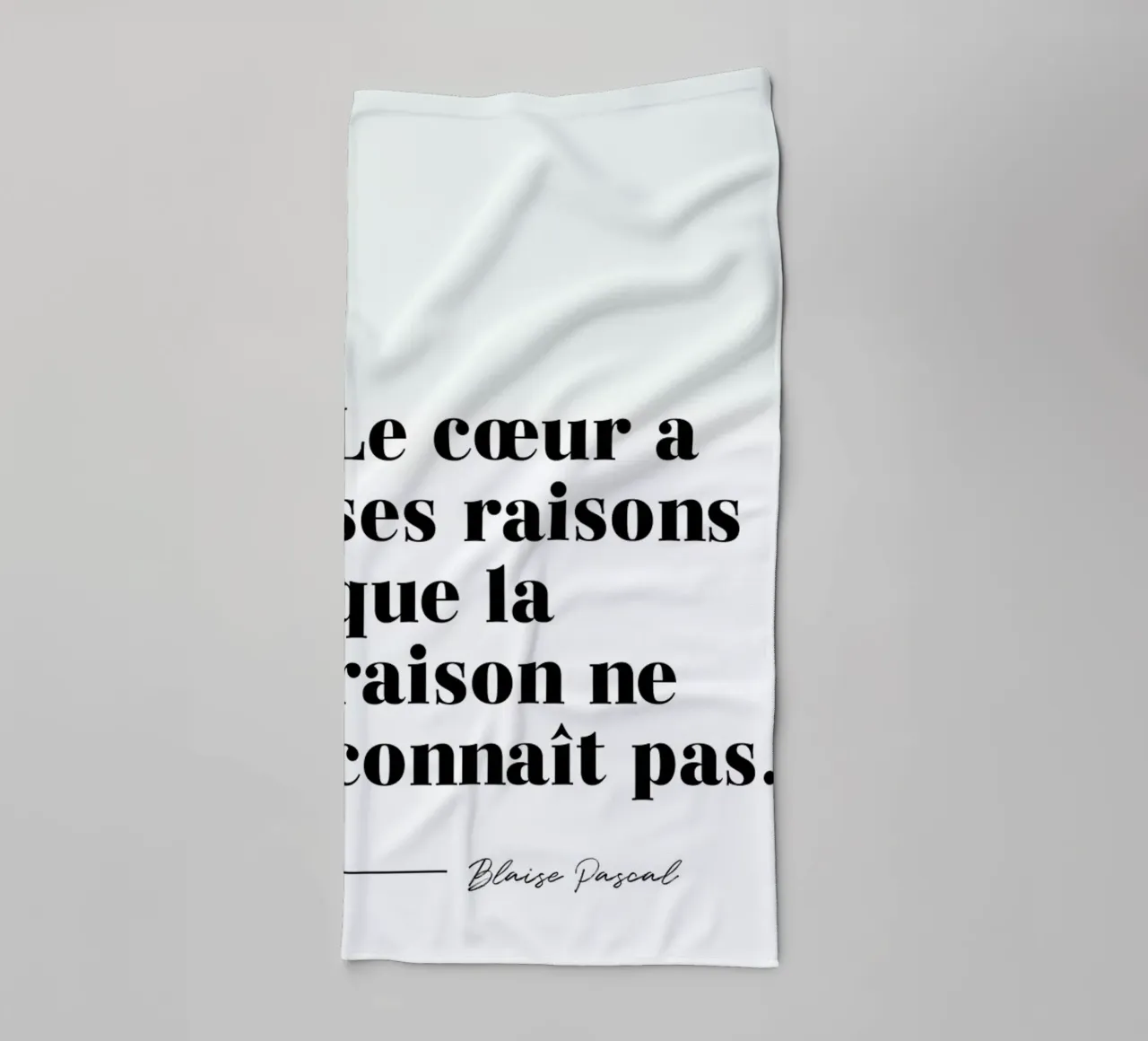 Le cœur a ses raisons asciugamano da bagno da typed