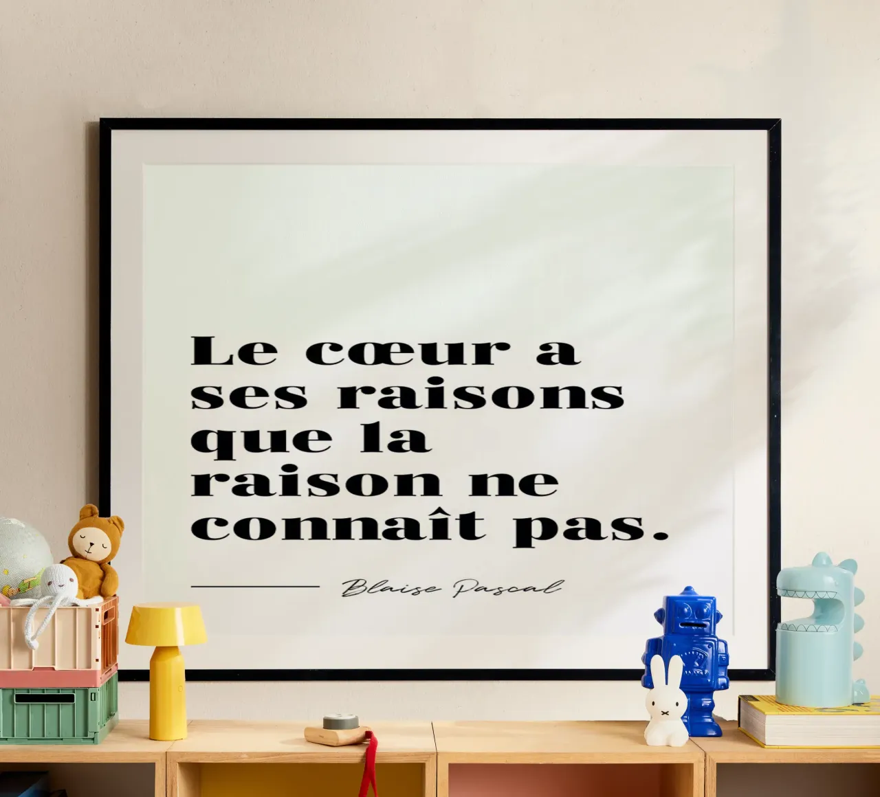 Le cœur a ses raisons carta hahnemühle da typed