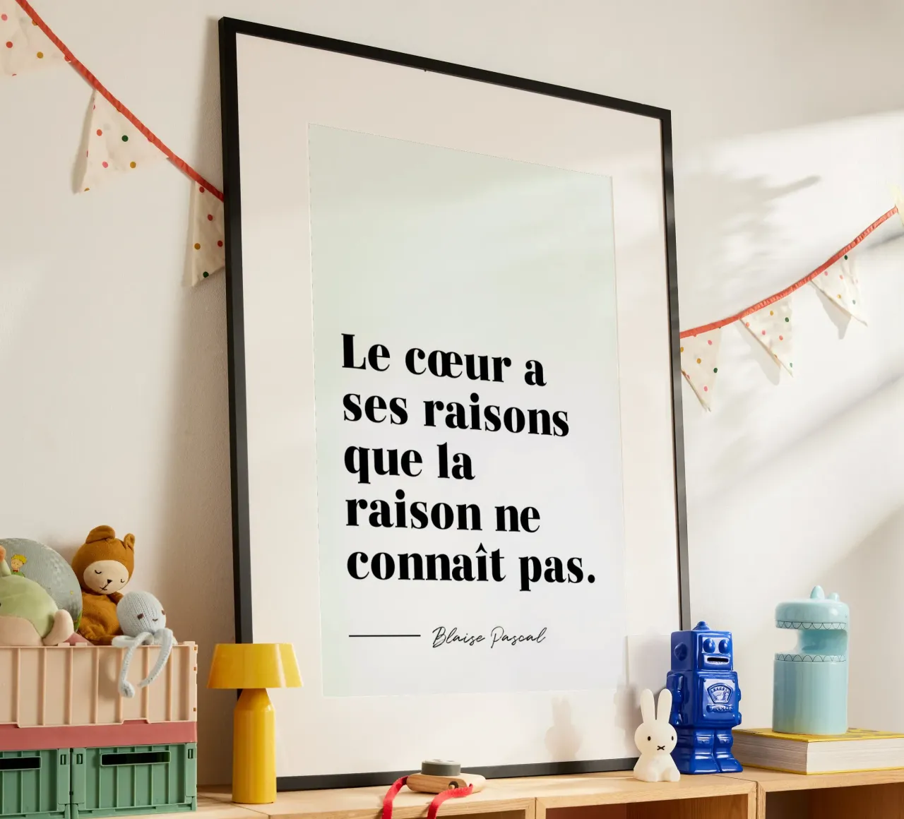 Le cœur a ses raisons carta hahnemühle da typed