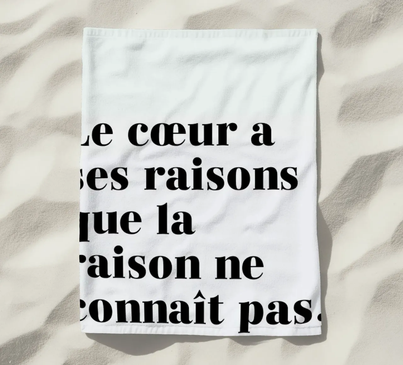 Le cœur a ses raisons telo mare da typed