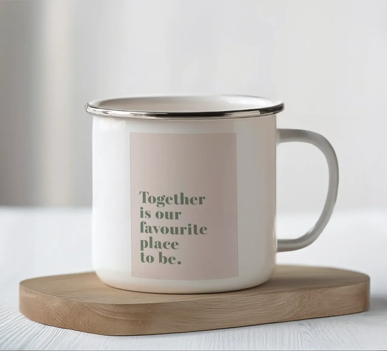 Together Is Our Place tazza in smalto da Ayleen