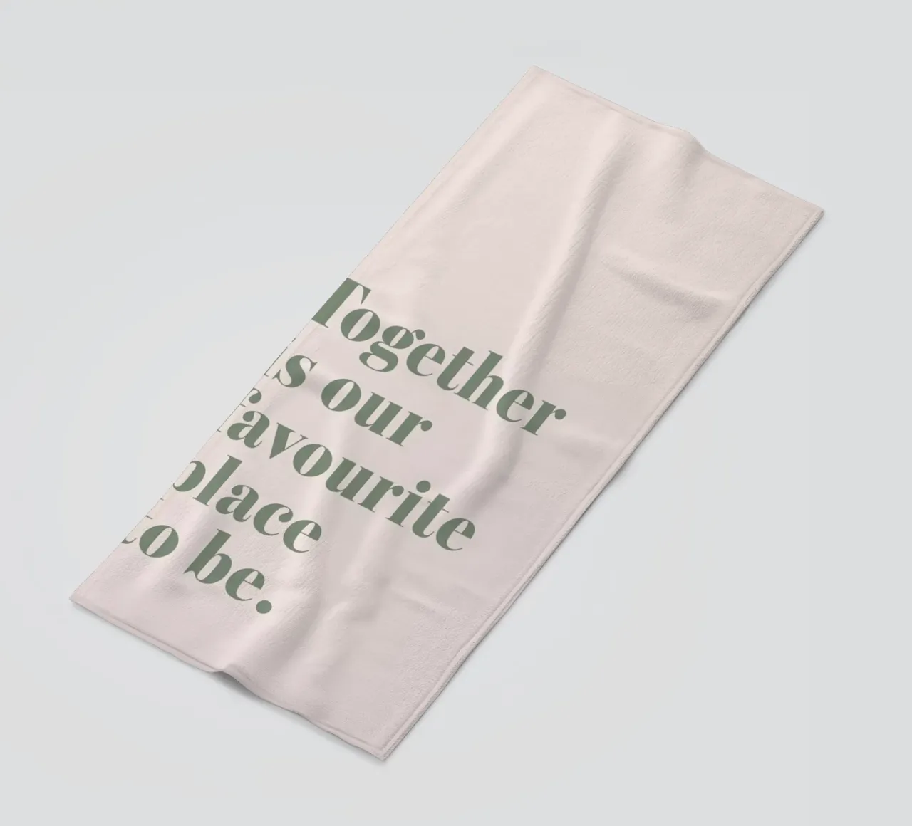 Together Is Our Place strandhanddoek van Ayleen