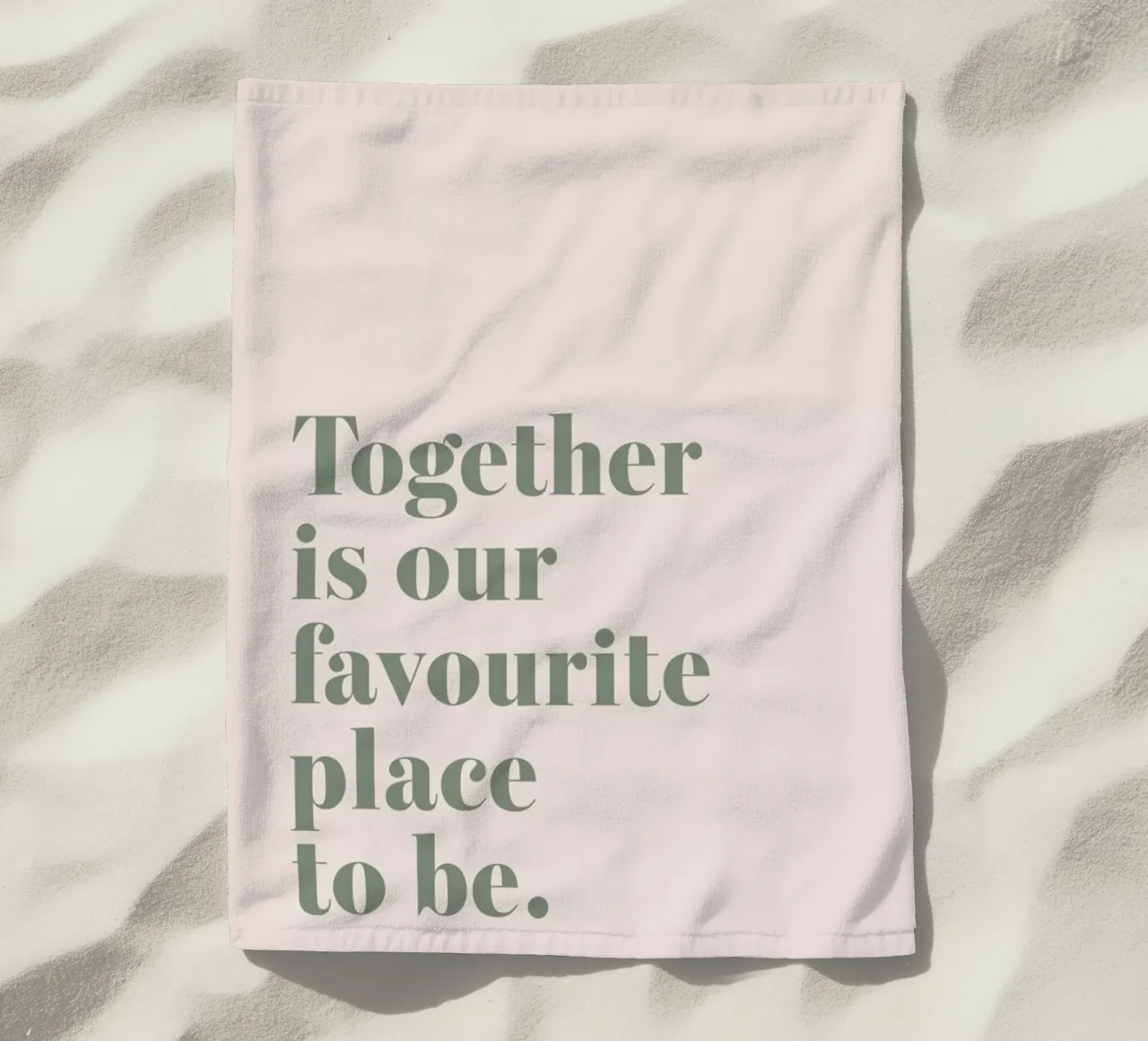 Together Is Our Place strandhanddoek van Ayleen