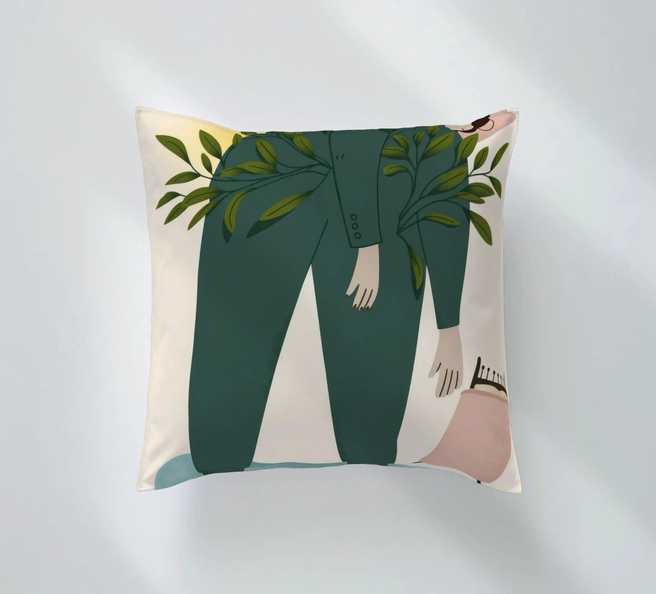 Tranquillité verte coussin de Nebula Verse