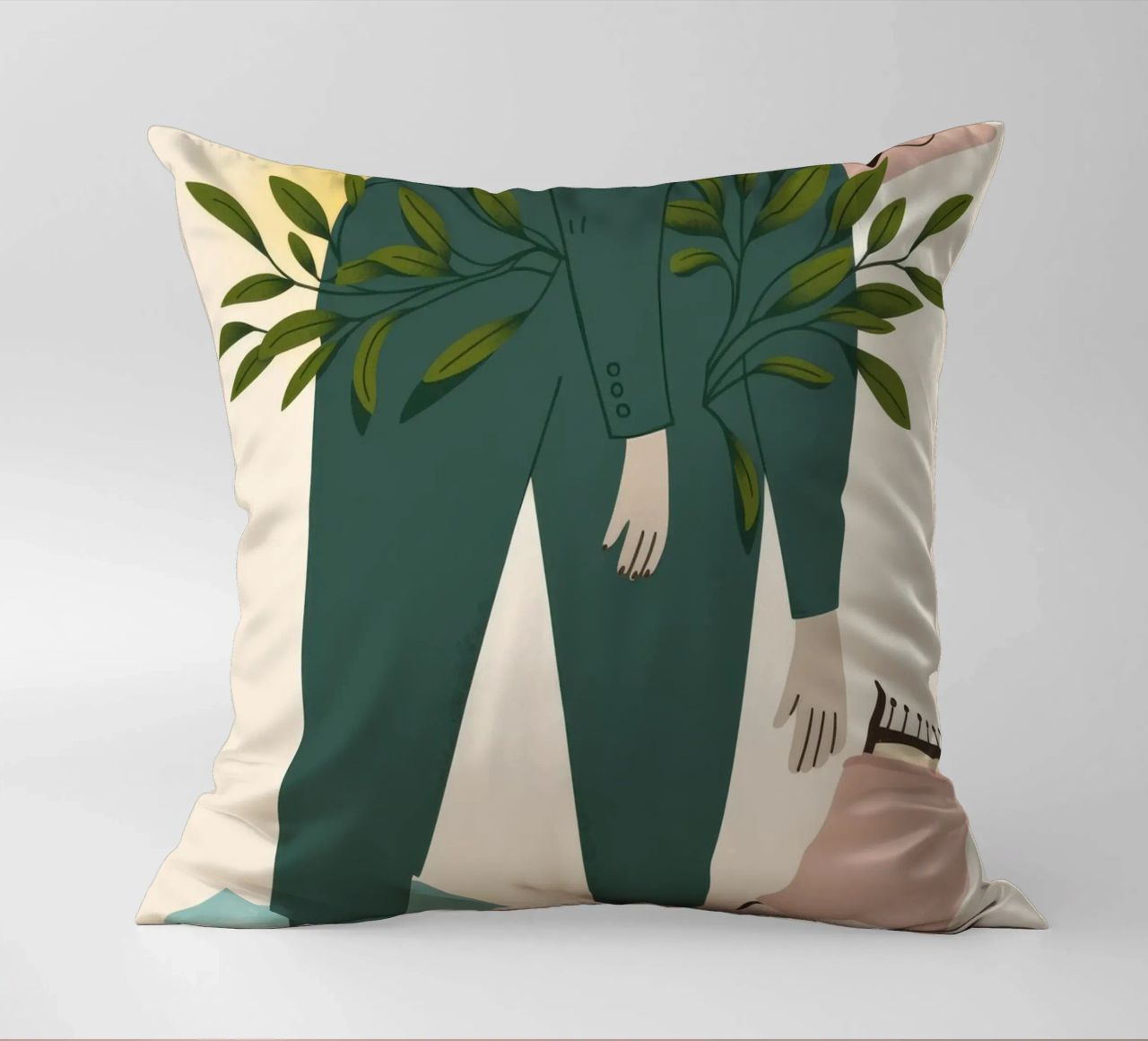 Tranquillité verte coussin de Nebula Verse