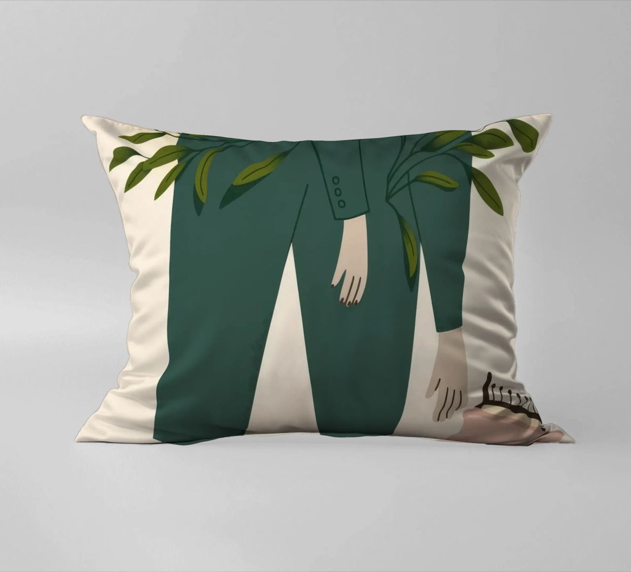 Tranquillité verte coussin de Nebula Verse