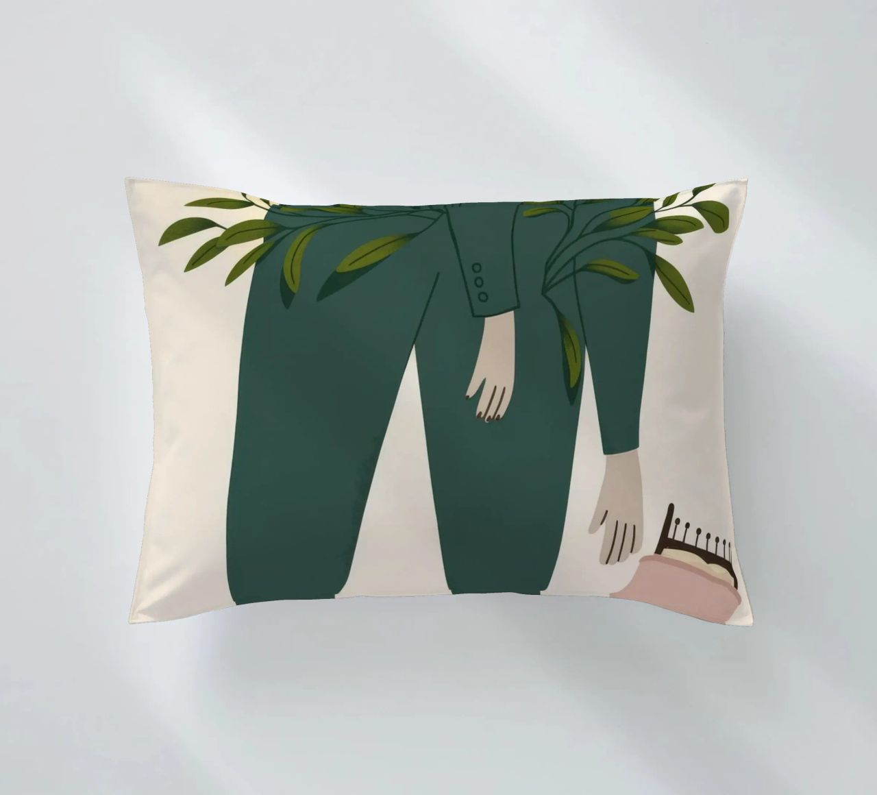 Tranquillité verte coussin de Nebula Verse