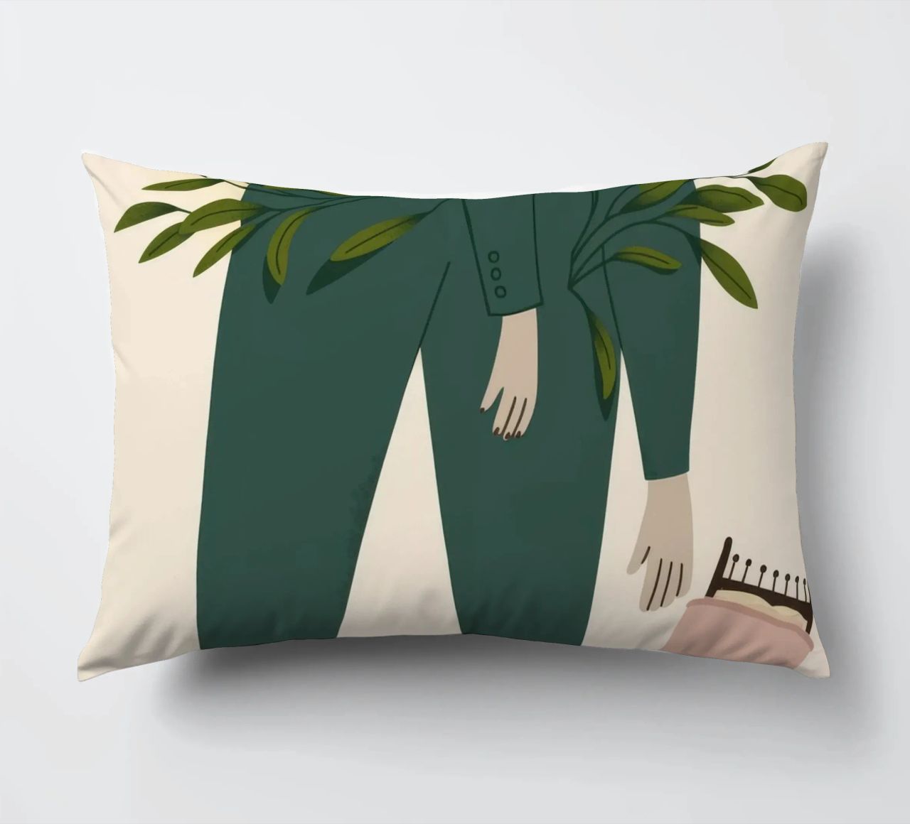 Tranquillité verte coussin de Nebula Verse