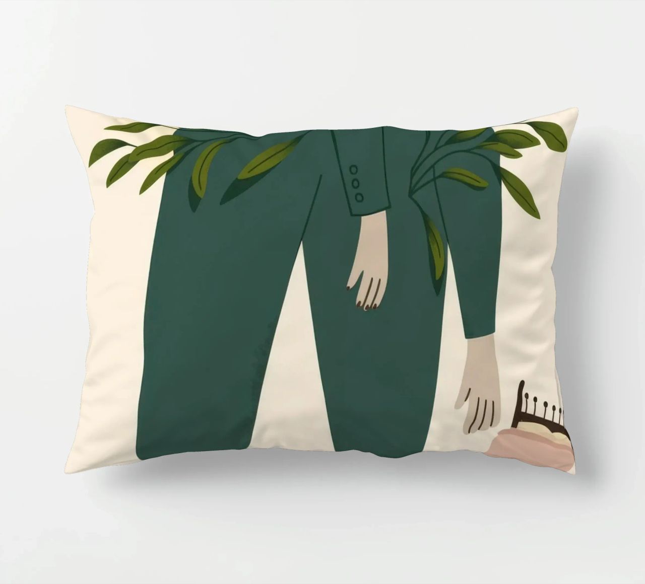 Tranquillité verte coussin de Nebula Verse