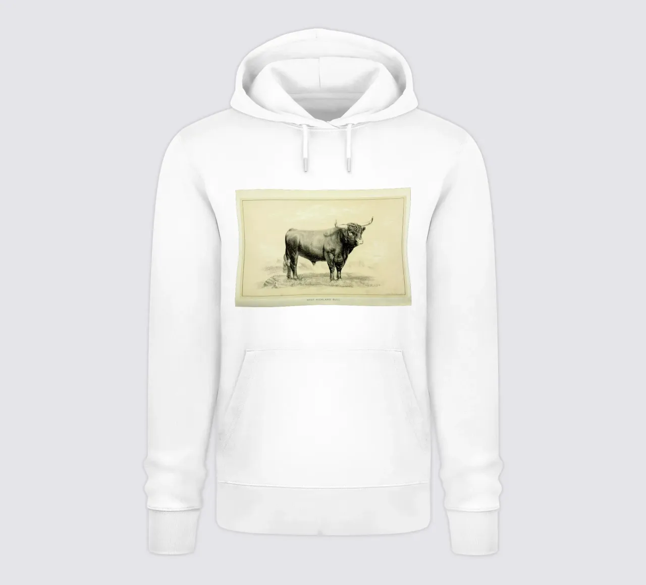 West Highland Bull felpa con cappuccio da Flora & Fauna